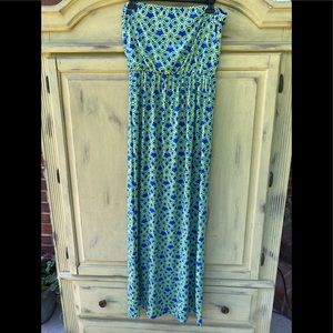 Strapless maxi dress